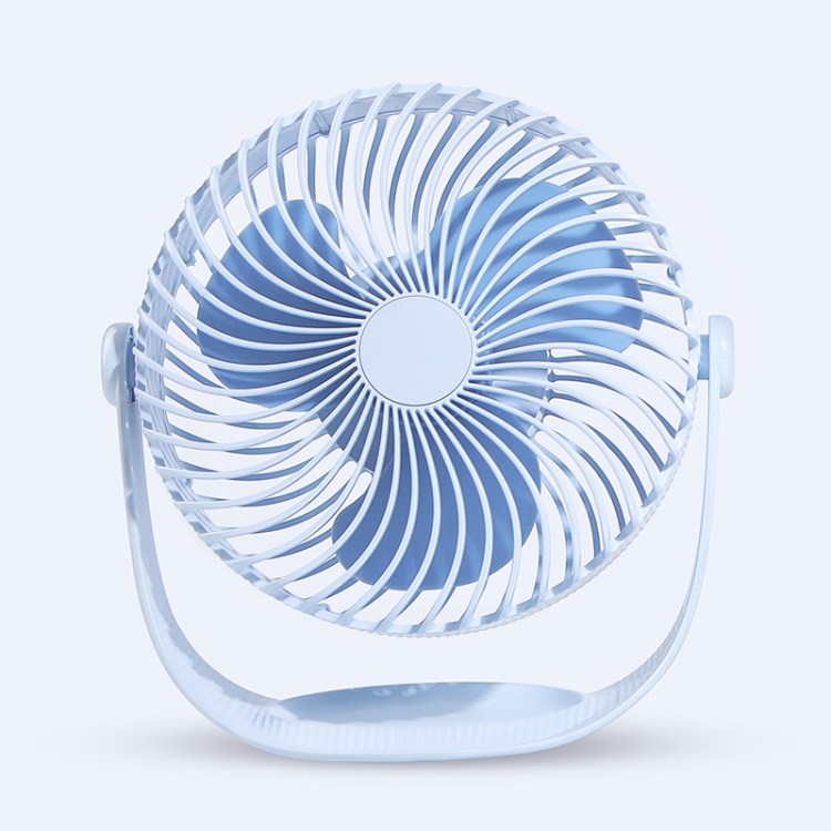 

F12 Portable Rotatable USB Charging Stripe Desktop Fan with 3 Speed Control (Blue)