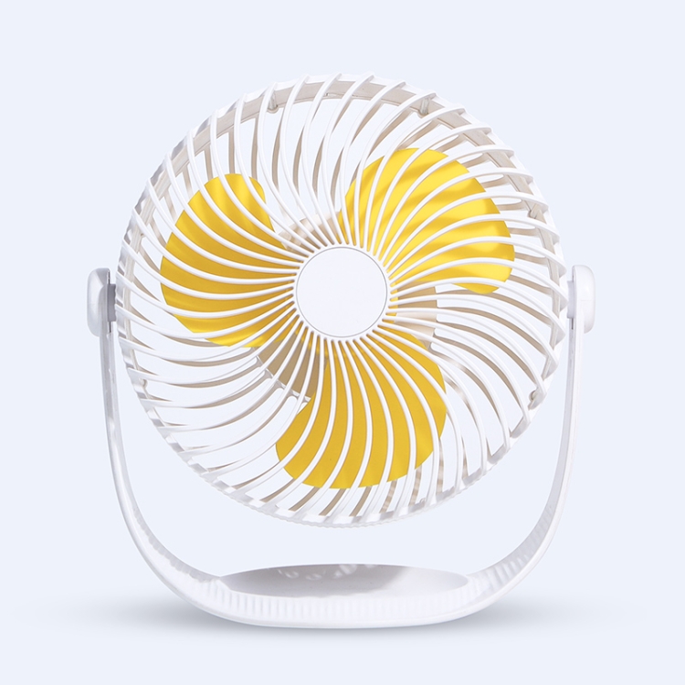 

F12 Portable Rotatable USB Charging Stripe Desktop Fan with 3 Speed Control (White)