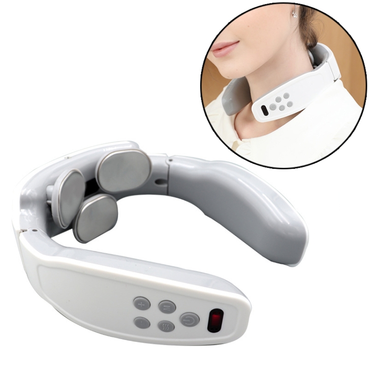 

Rechargeable Household Electric Pulse Shock Neck Massager Heating Intelligent Body Massager
