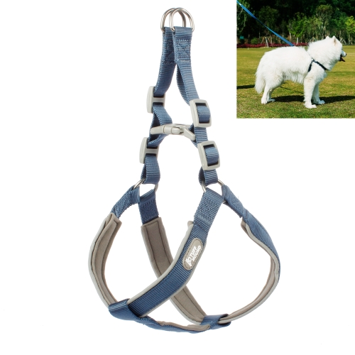 

Tuffhound 1606 Adjustable Dog Harness Lead Leash Collar Belt,Size:XL, 2.5x(66-82)+(72-88)cm(Blue)