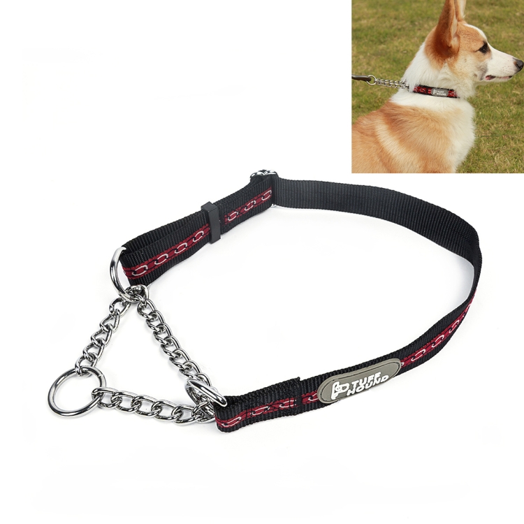 

Tuffhound 1704 ,Pet Anti-bite Collar Dog Chain, Size:M,2x(40-60)cm