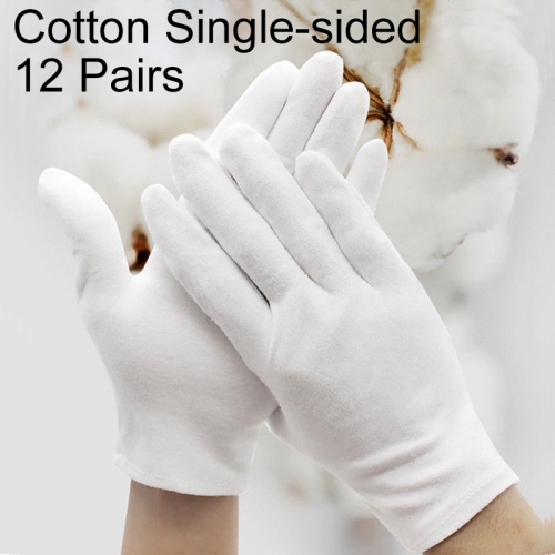 

12 Pairs Labor Insurance Work Gloves, Cotton Single-sided