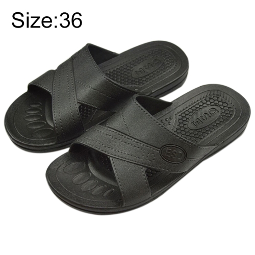 

Anti-static Non-slip X-shaped Slippers, Size: 36 (Black)