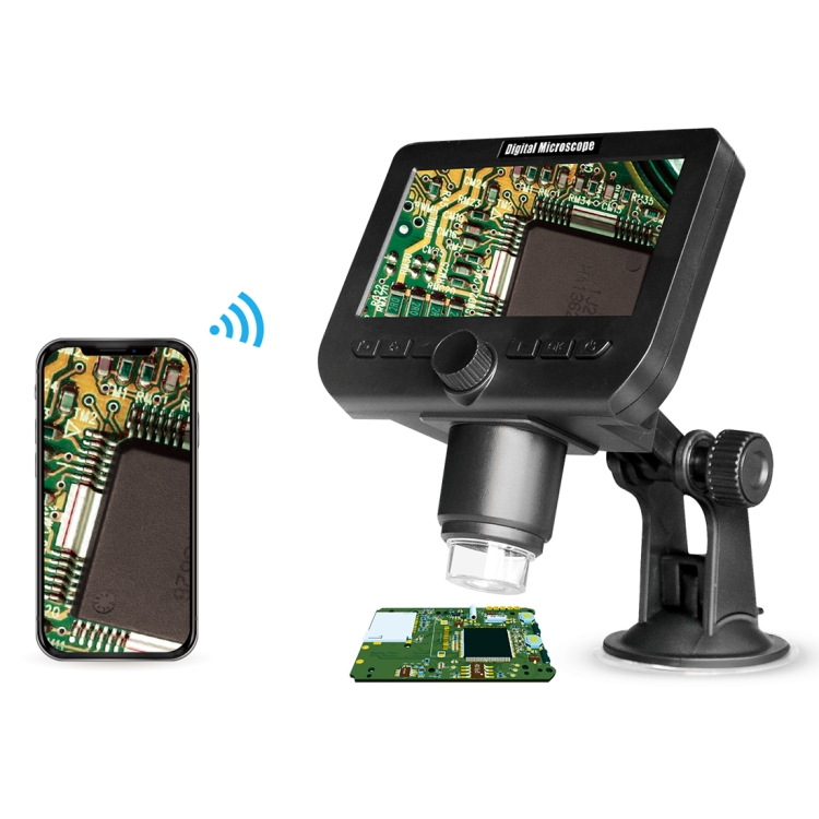

inskam317 1080P 4.3 inch LCD Screen WiFi HD Digital Microscope, Sucker Bracket