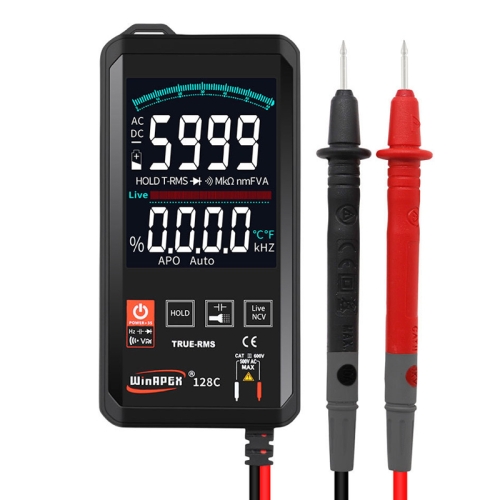 

HY128C Color Screen Ultra-thin Touch Smart Digital Multimeter Fully Automatic High Precision True Effective Value Multimeter