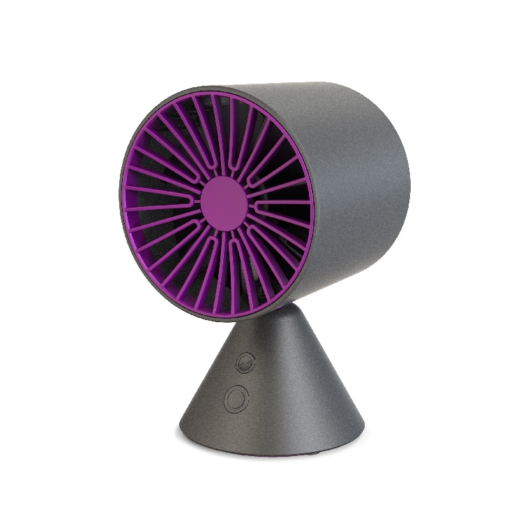 

FREEDO Multi-function Adjustable Free Shaking Head Design USB Charging Desktop Electric Fan, Support 3 Speed Control (Black)