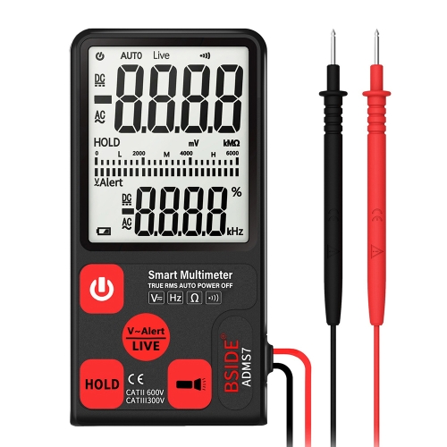 

BSIDE ADMS7 Intelligent Fully Automatic No Shifting Ultra-thin Digital Multimeter with Large Display Screen