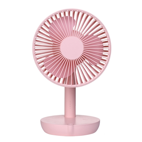

Adjustable Angle USB Charging Mute Desktop Electric Fan, Support 5 Speed Control (Pink)