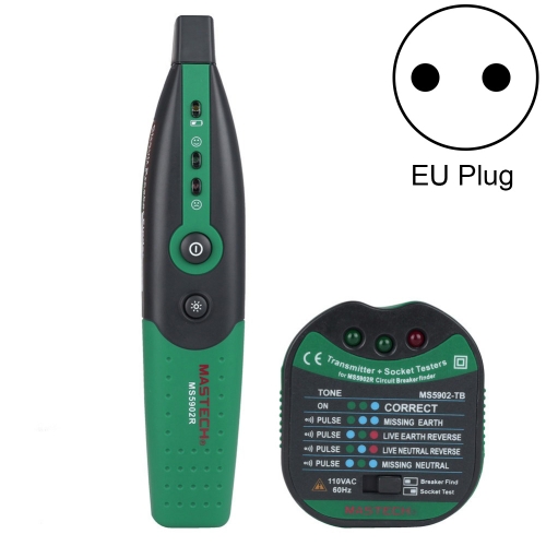 

BSIDE MS5902 AC 220V 50Hz Breaker Socket Cable Detector, EU Plug