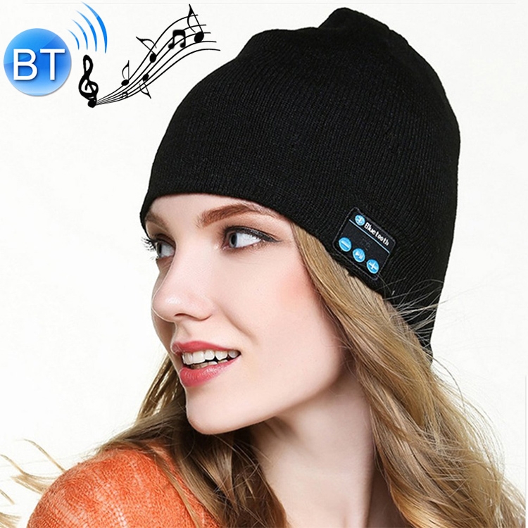 

Bluetooth 5.0 Wireless Call Music Warm Knitted Hat (Black)