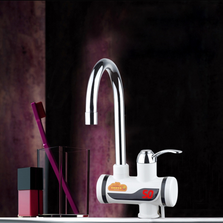 

3s Fast Heat Electrothermal Rotatable Faucet Water Tap with Digital Display, 220V, Size: S