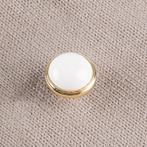 

5 PCS 5017 K Gold White Single Hole Solid Zinc Alloy Ceramics Round Handle for Cabinet Wardrobe Drawer Door