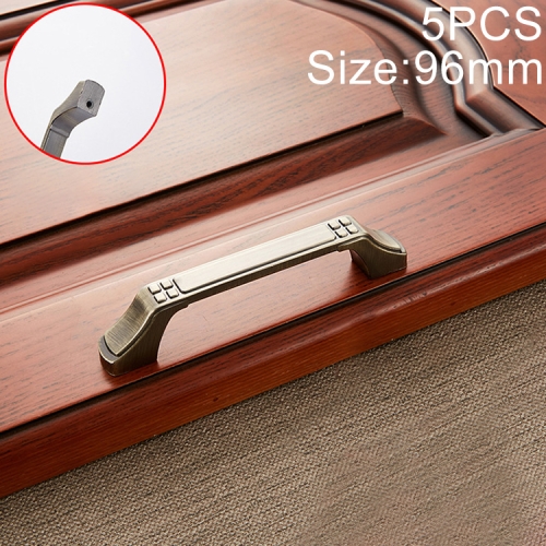 

5 PCS 6202-96 Sub Cyan Zinc Alloy Cabinet Wardrobe Drawer Door Handle, Hole Spacing: 96mm