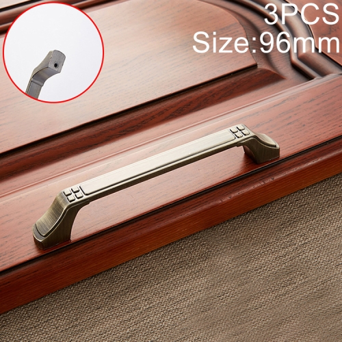 

3 PCS 6202-128 Sub Cyan Zinc Alloy Cabinet Wardrobe Drawer Door Handle, Hole Spacing: 128mm