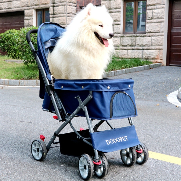 

DODOPET Outdoor Shockproof Portable Foldable Dog Cat Pet Trolley (Blue)