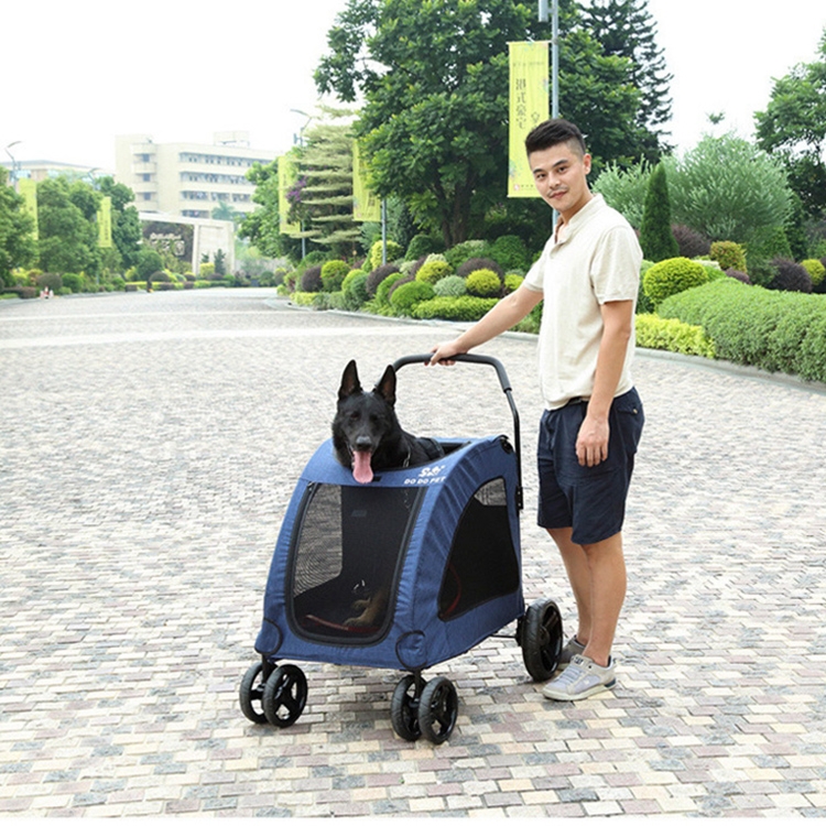 

DODOPET Outdoor Portable Foldable Large Dog Pet Trolley (Blue)