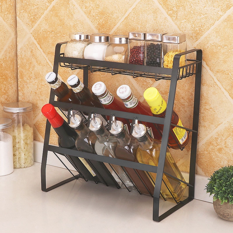 

Creative Kitchen Three-layer Storage Shelf Spice Rack