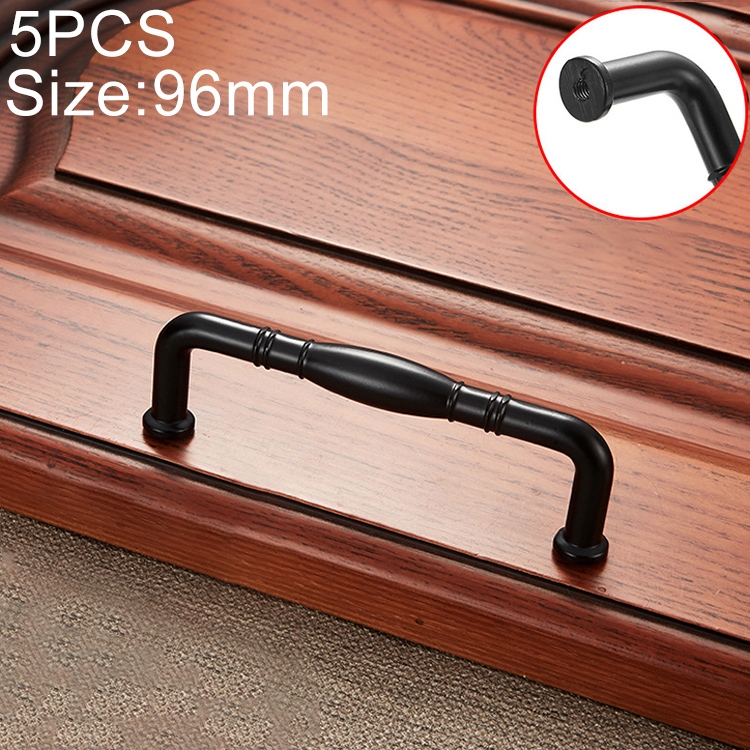 

5 PCS 6228-96 Simple Archaistic Zinc Alloy Handle for Cabinet Wardrobe Drawer Door, Hole Spacing: 96mm