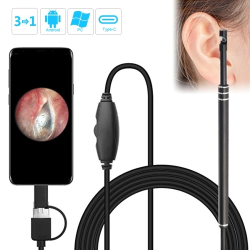 Usb ear cleaning endoscope visual earpick hd mini camera for mac