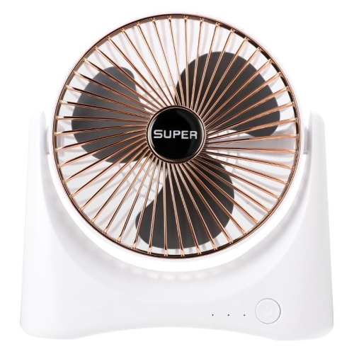 

168 4.5W USB / Dry Battery Powered Mini Portable Three-speed Adjustable Desktop Household Air Circulation Fan(Gold)