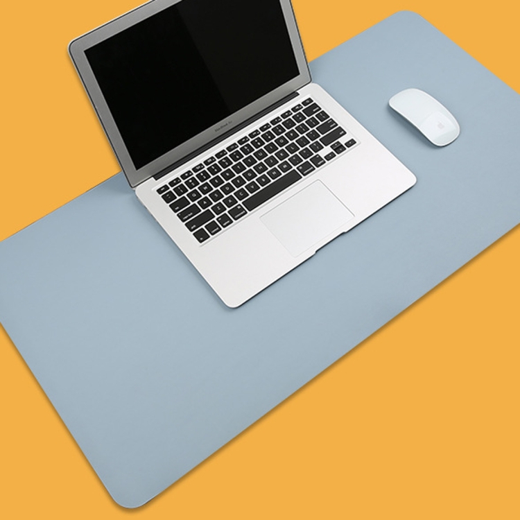 

Multifunction Business PVC Leather Mouse Pad Keyboard Pad Table Mat Computer Desk Mat, Size: 80 x 40cm(Baby Blue)