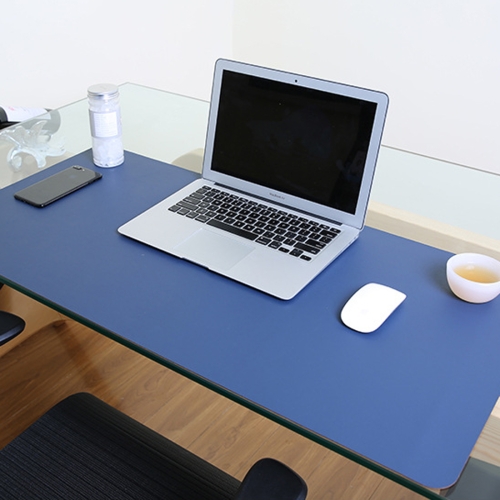 

Multifunction Business PVC Leather Mouse Pad Keyboard Pad Table Mat Computer Desk Mat, Size: 120 x 60cm(Sapphire Blue)