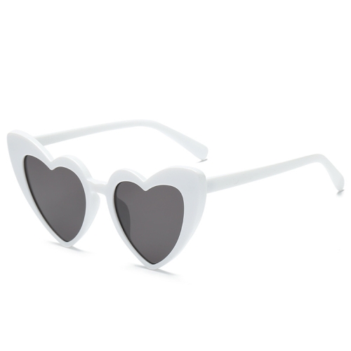

Heart Shape UV400 Polarized Sunglasses for Women(White)