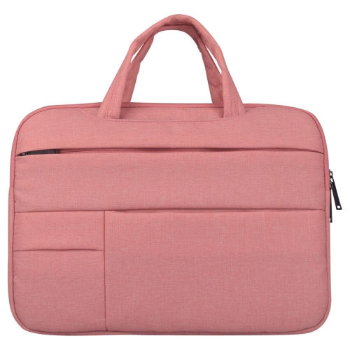 

Universal Multiple Pockets Wearable Oxford Cloth Soft Portable Leisurely Handle Laptop Tablet Bag, For 15.6 inch and Below Macbook, Samsung, Lenovo, Sony, DELL Alienware, CHUWI, ASUS, HP (Pink)