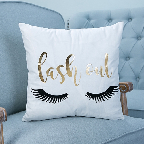 

Fashion Bronzing Gold Printed Cushion Cover Sofa Seat Pillow Case, Size: 45*45cm