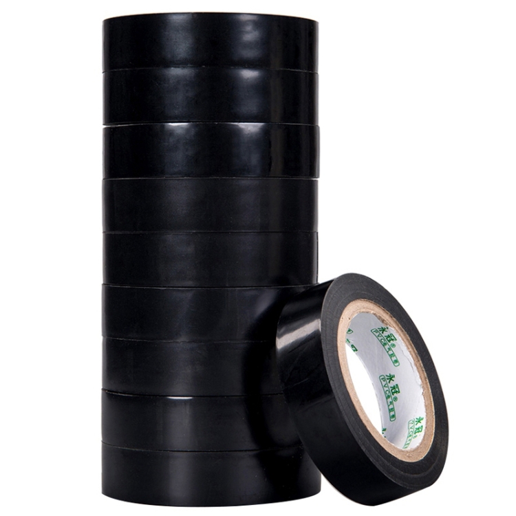 

10 PCS 16mm Waterproof PVC Insulating Tare Electricians Electrical Tape(Black)