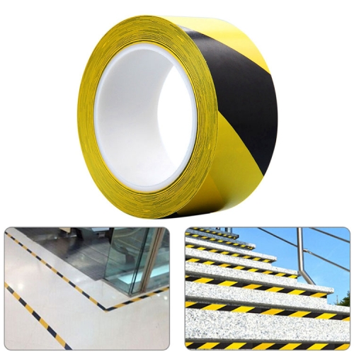 

45mm PVC Warning Tape Self Adhesive Hazard Safety Sticker, Length: 33m