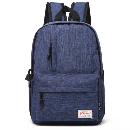

Universal Multi-Function Canvas Laptop Computer Shoulders Bag Leisurely Backpack Students Bag, Small Size: 37x26x12cm, For 13.3 inch and Below Macbook, Samsung, Lenovo, Sony, DELL Alienware, CHUWI, ASUS, HP(Blue)