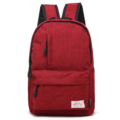 

Universal Multi-Function Canvas Laptop Computer Shoulders Bag Leisurely Backpack Students Bag, Big Size: 42x29x13cm, For 15.6 inch and Below Macbook, Samsung, Lenovo, Sony, DELL Alienware, CHUWI, ASUS, HP(Red)