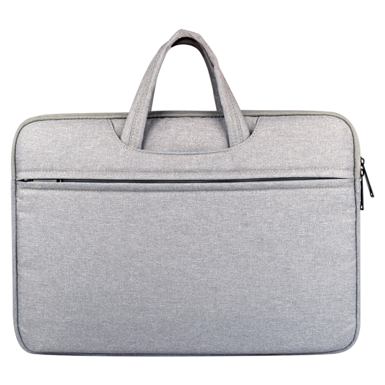 

Breathable Wear-resistant Shoulder Handheld Zipper Laptop Bag, For 14 inch and Below Macbook, Samsung, Lenovo, Sony, DELL Alienware, CHUWI, ASUS, HP (Grey)