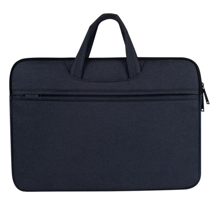 

Breathable Wear-resistant Shoulder Handheld Zipper Laptop Bag, For 14 inch and Below Macbook, Samsung, Lenovo, Sony, DELL Alienware, CHUWI, ASUS, HP (Navy Blue)