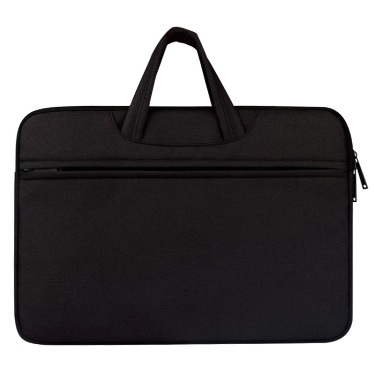 

Breathable Wear-resistant Shoulder Handheld Zipper Laptop Bag, For 15.6 inch and Below Macbook, Samsung, Lenovo, Sony, DELL Alienware, CHUWI, ASUS, HP (Black)