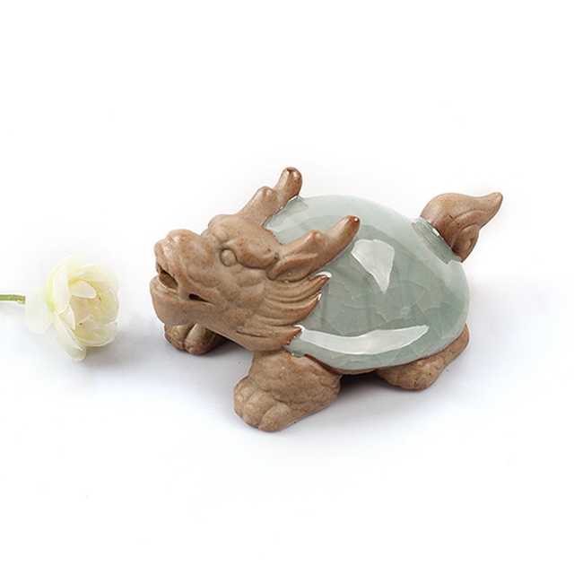 

Dragon Turtle Shape Ceramic Tea Set Tea Pet Arts Crafts
