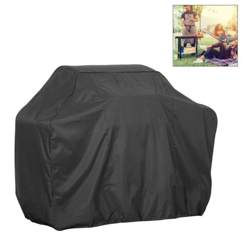 

Outdoor Anti-UV Waterproof Dust-proof 210D Oxford Cloth BBQ Square Protective Bag Charcoal Barbeque Grill Cover, Size: 145x61x117cm (Black)