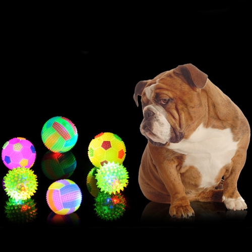 

Dog Toy Balls for Pets Color Pet Flashing Ball Glowing Elastic Ball Dog Toy Ball Rubber Acoustic Mimo Bite Toys , Large Size,Random Color Shape Delivery