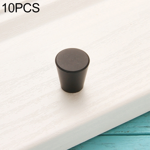 

10 PCS 9001-Single Big Oval Drawer Cabinet Door Aluminum Alloy Handle (Black)