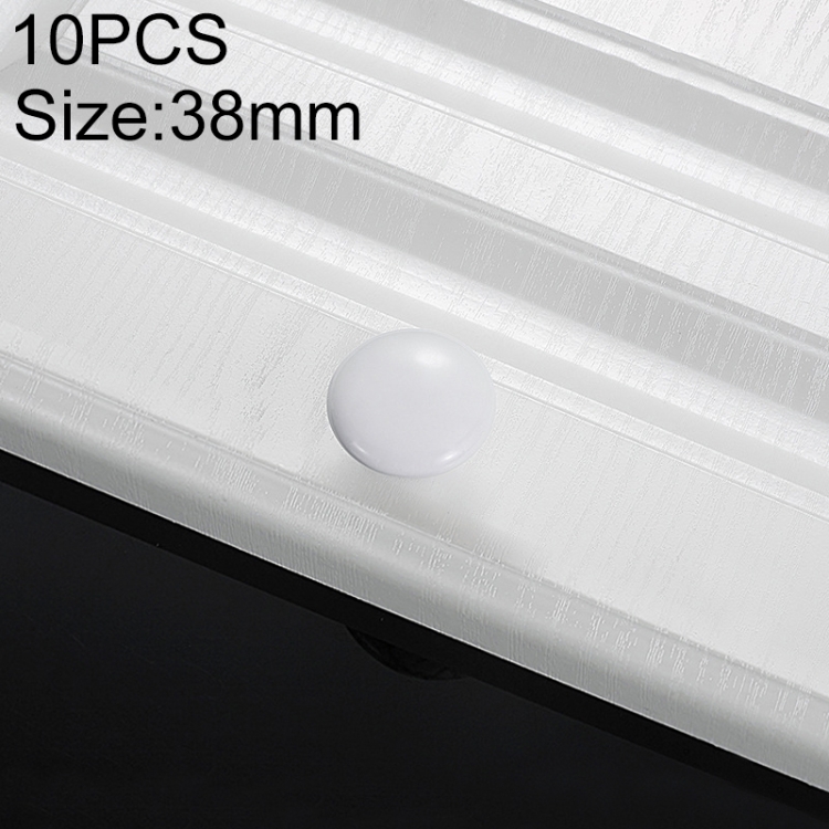 

10 PCS 5077 Large Single Hole Ceramic Cabinet Handle (White)