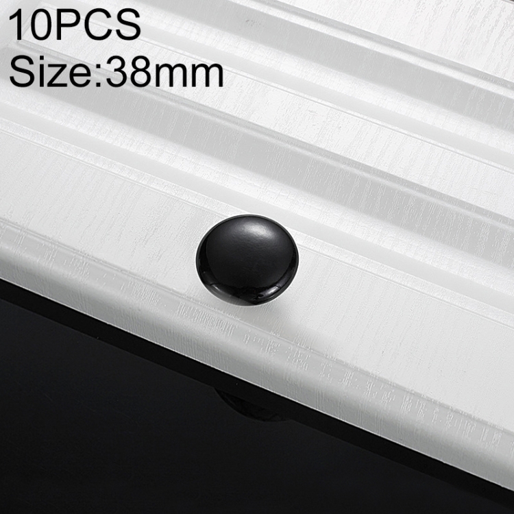 

10 PCS 5077 Large Single Hole Ceramic Cabinet Handle (Black)