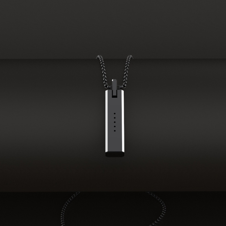

Mijobs Metal Screwless Magnetic Pendant Necklace for Fitbit Flex 2, Host not Included (Black)