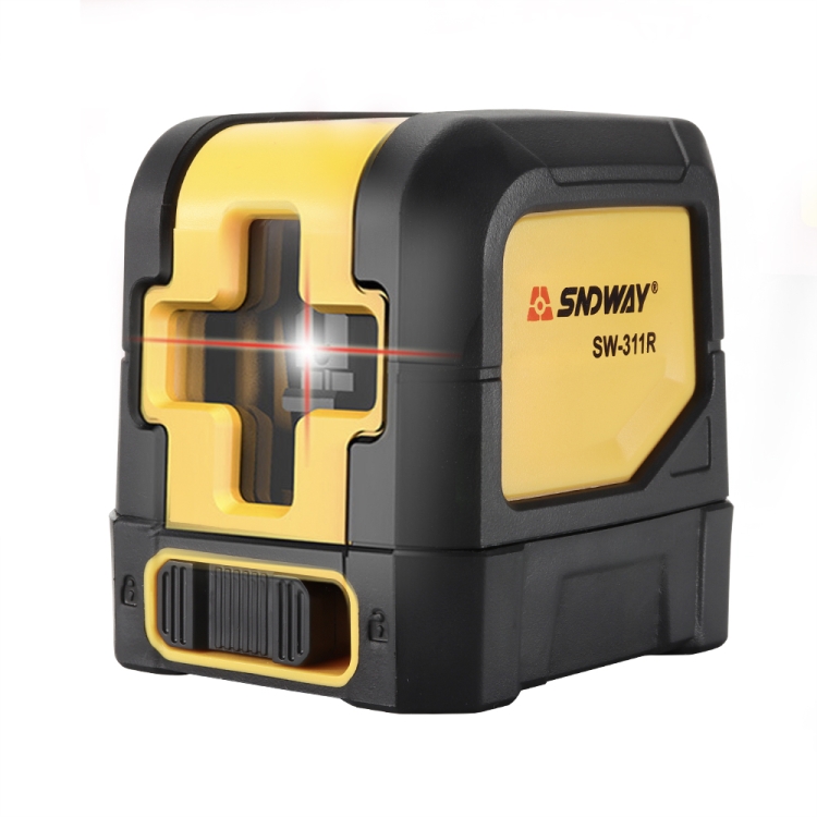 

SNDWAY SW-311R Laser Level Covering Walls and Floors 2 Line Red Beam IP54 Water / Dust-proof(Yellow)