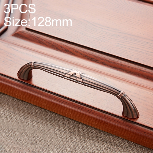 

3 PCS 6046-128 Drawer Cabinet Door European Style Classical Bronze Handle (Red)