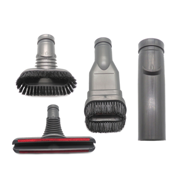 

XD973 4 in 1 Round Brush + Stiff Brush + Bed Brush + Connector for Dyson Vacuum Cleaner Parts Kits