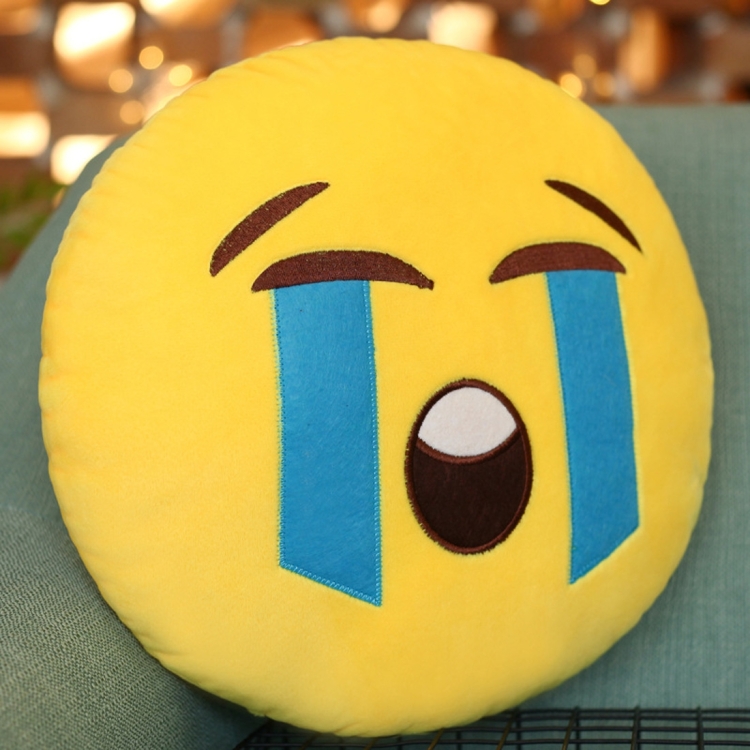 

Creative Emoji Throw Pillow Back Pillow, Size: About 28cm x 28cm