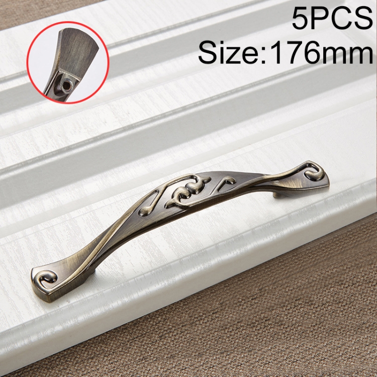 

5 PCS 6055-128 Stainless Steel Electroplated Cabinet Handle (Cyan)