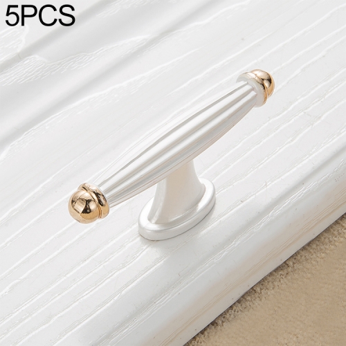 

5 PCS 6064 Single Hole Thickened Drawer Cabinet Handle (Gold + Silver)