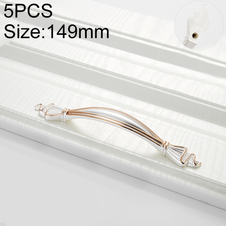 

5 PCS 6543-96 Gold + Silver Drawer Cabinet Handle